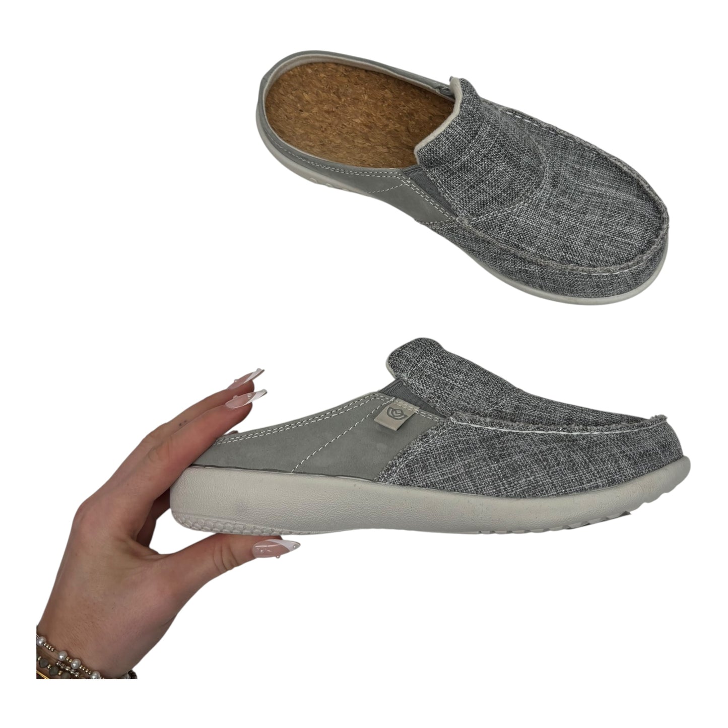 Shoes Flats By Spenco In Grey, Size:7