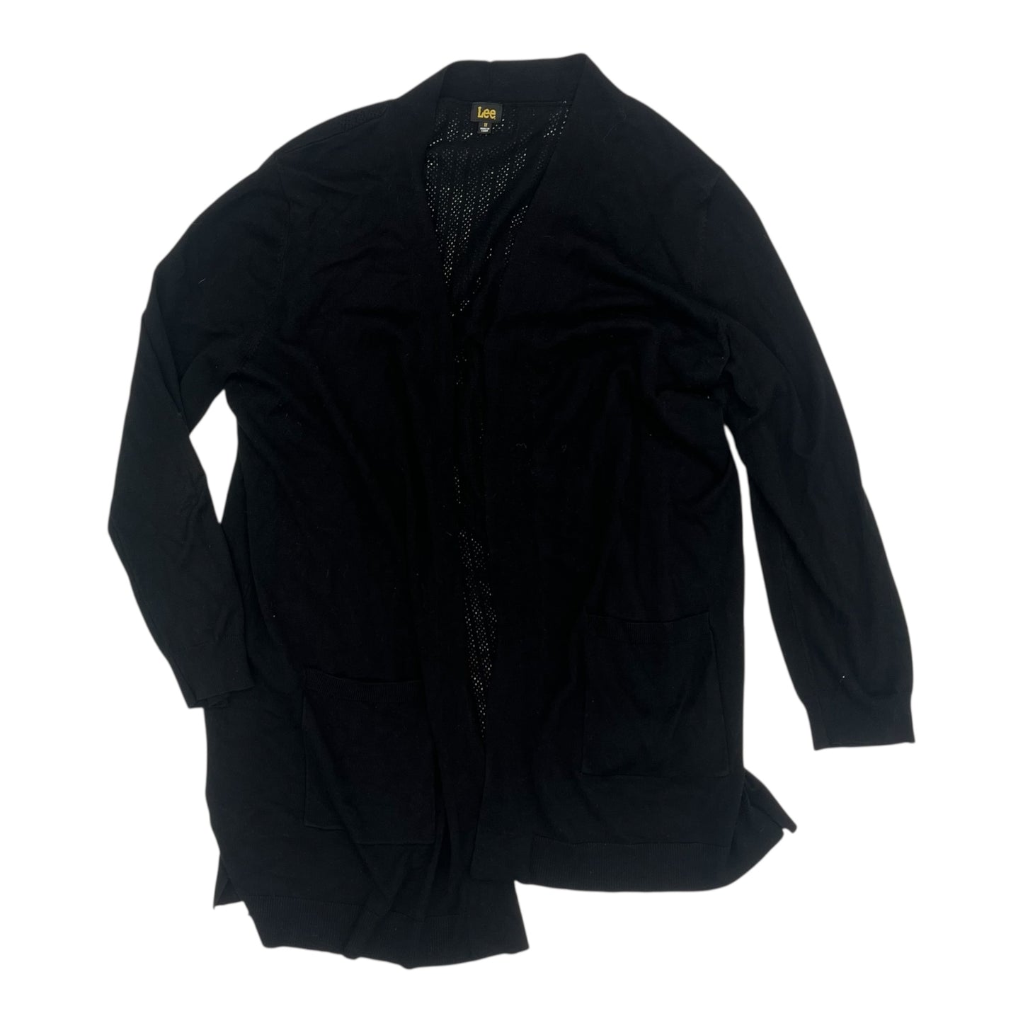 Cardigan By Lee In Black, Size:1X