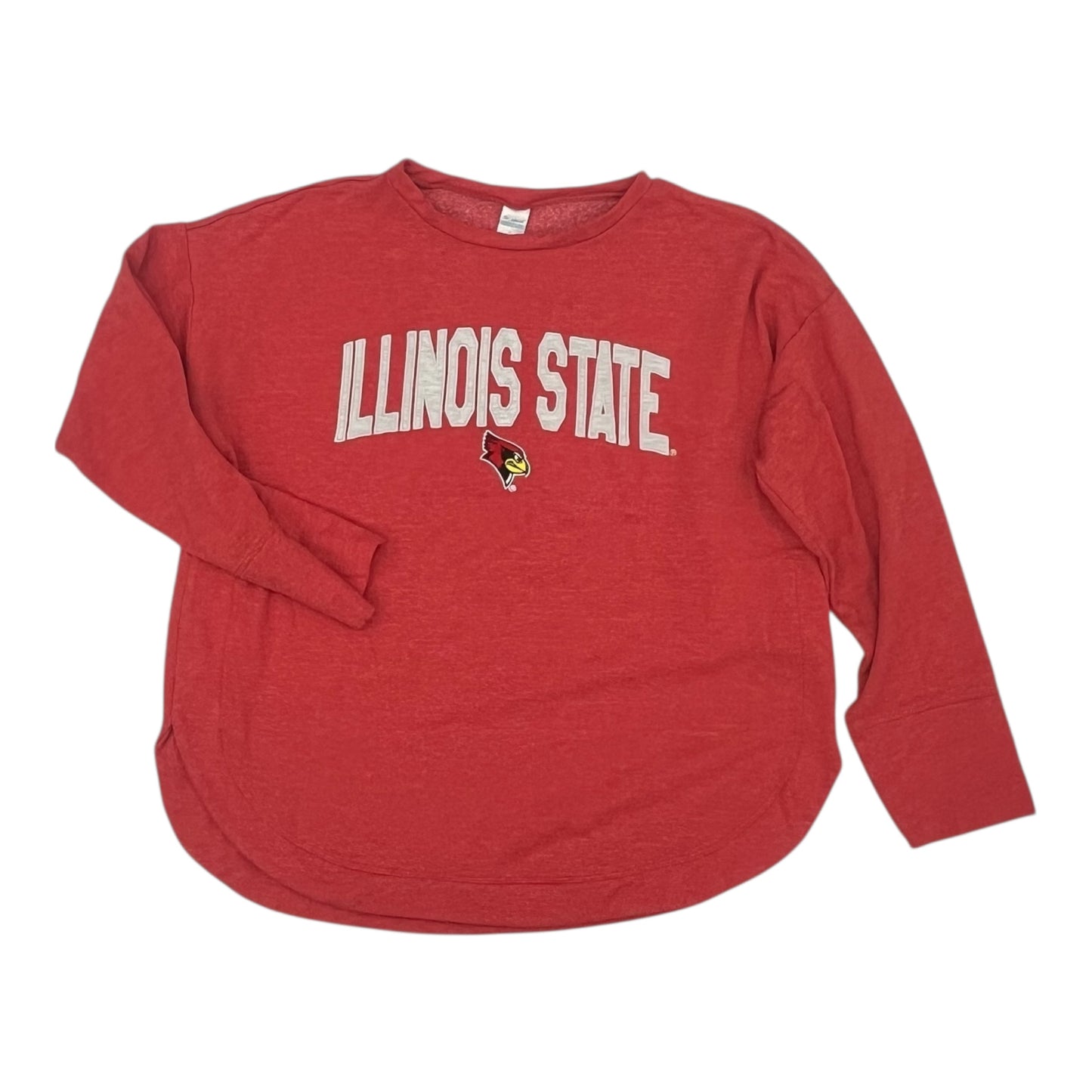 Athletic Top Ls Crewneck By Clothes Mentor In Red, Size:Xl