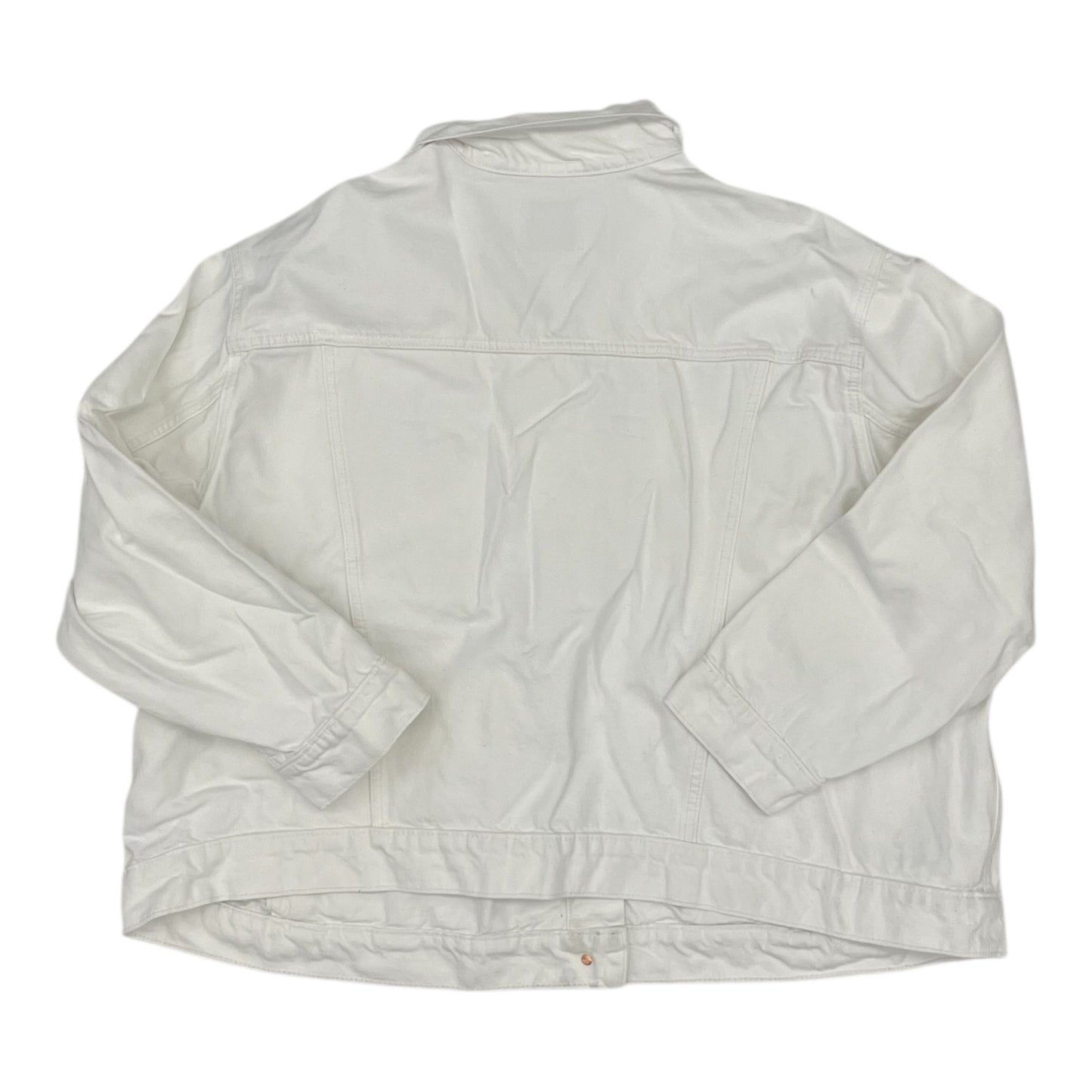 Jacket Denim By Old Navy In White Denim, Size:3X