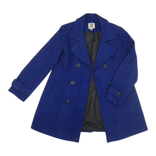 Coat Peacoat By Anne Klein In Blue, Size:Xl
