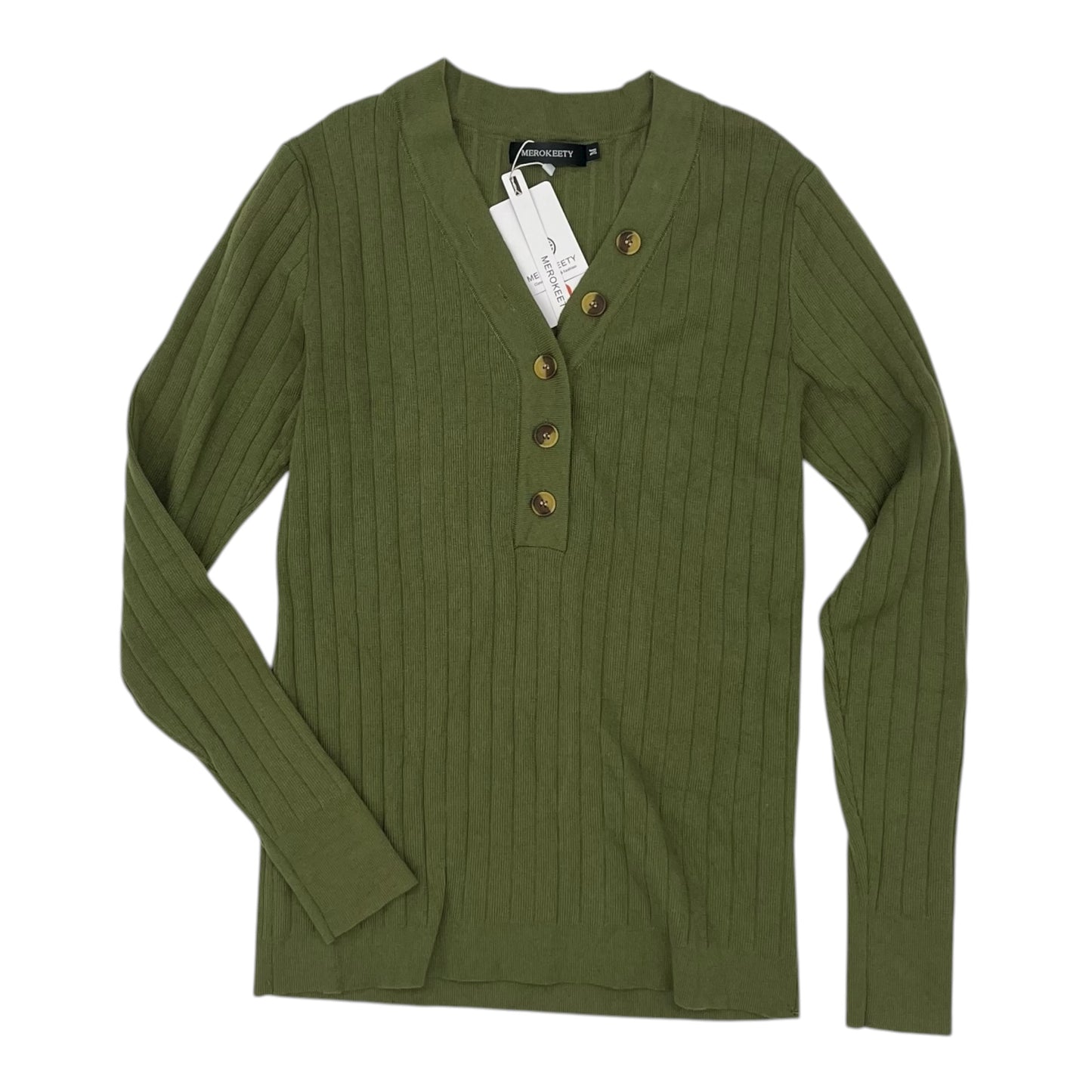 Sweater By Merokeety In Green, Size:M