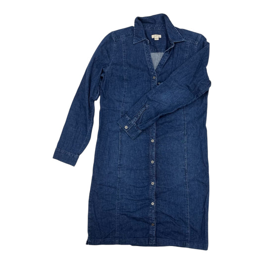 Dress Casual Midi By J. Jill In Blue Denim, Size:S