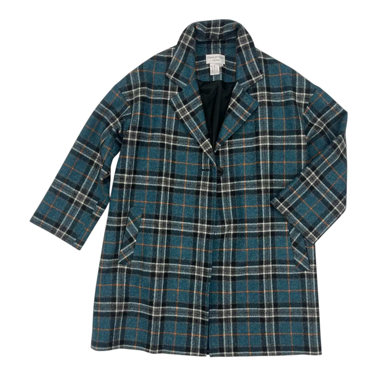 Coat Wool By Cmb In Blue, Size:L