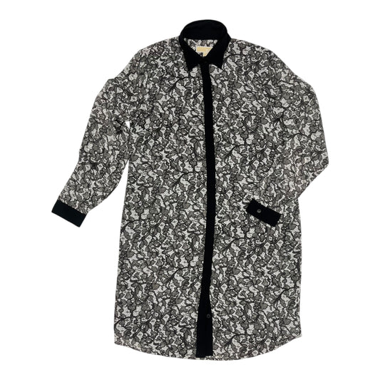 Dress Designer By Michael Kors In Black & Grey, Size:M