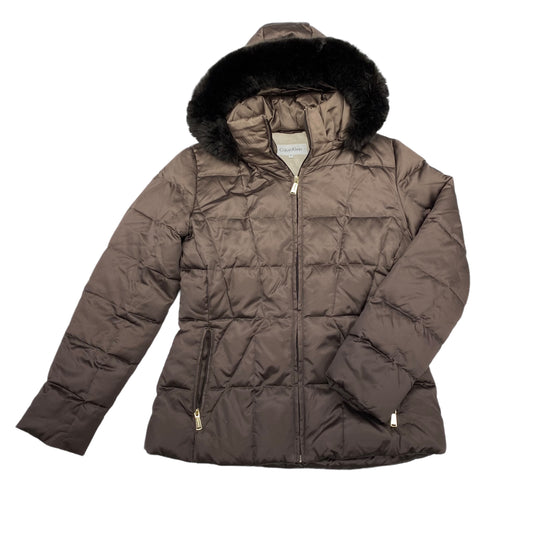 BRONZE COAT PUFFER & QUILTED by CALVIN KLEIN Size:M