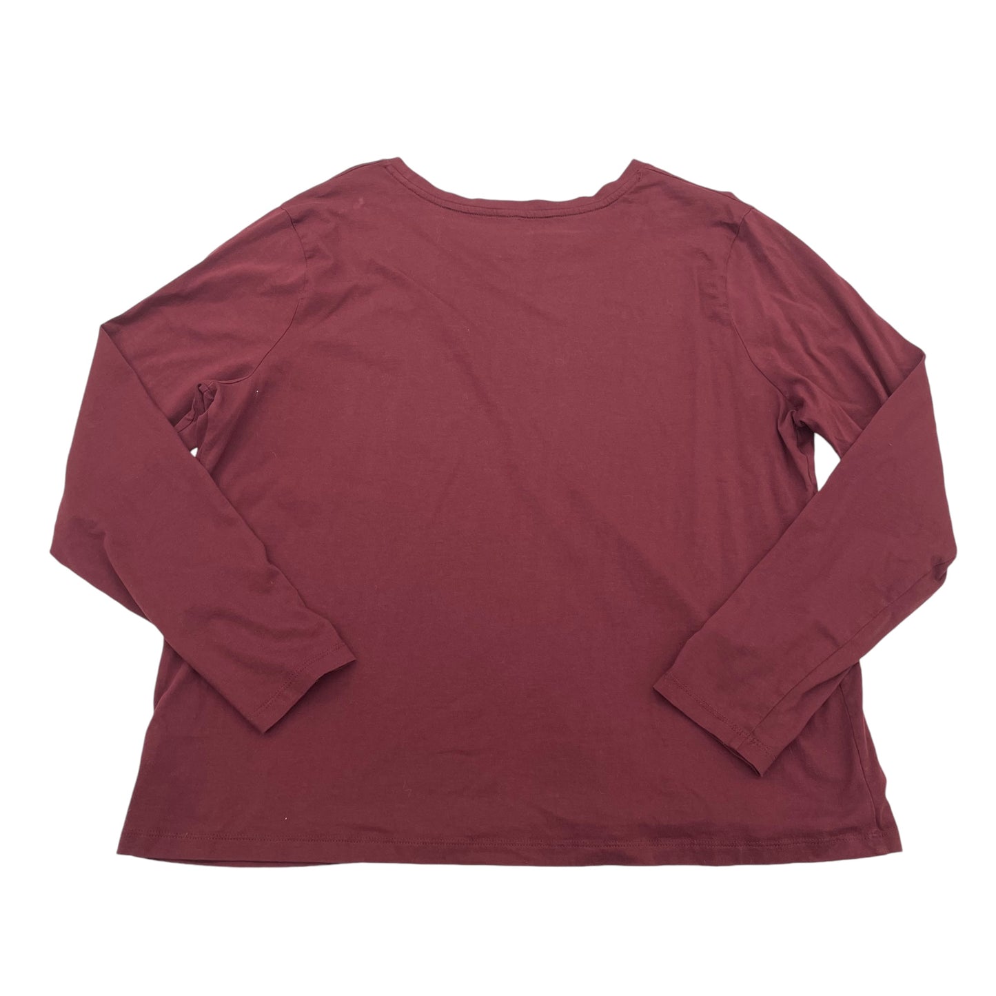 RED TOP LS BASIC by A NEW DAY Size:XL