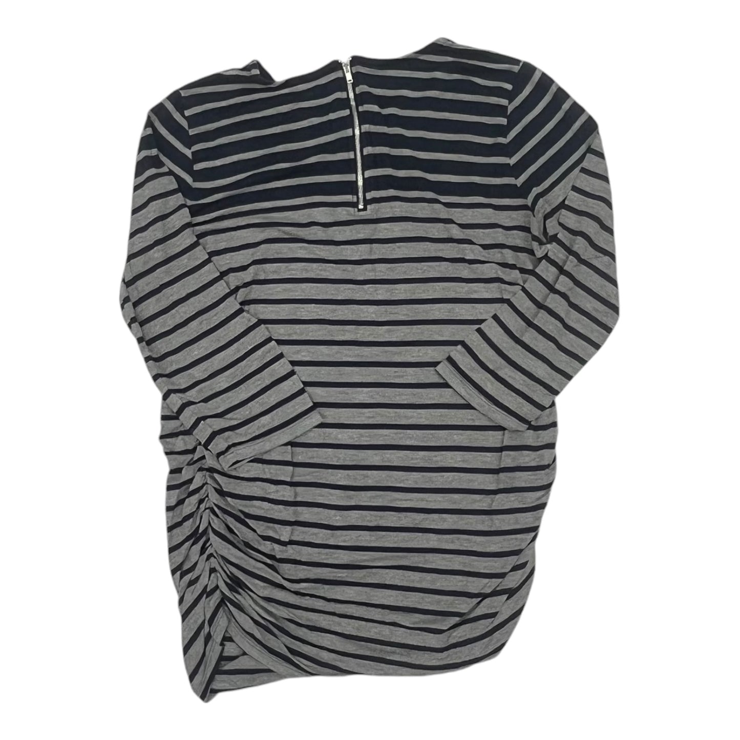 Mat Top Ls By Jessica Simpson Maternity In Blue & Grey, Size:L