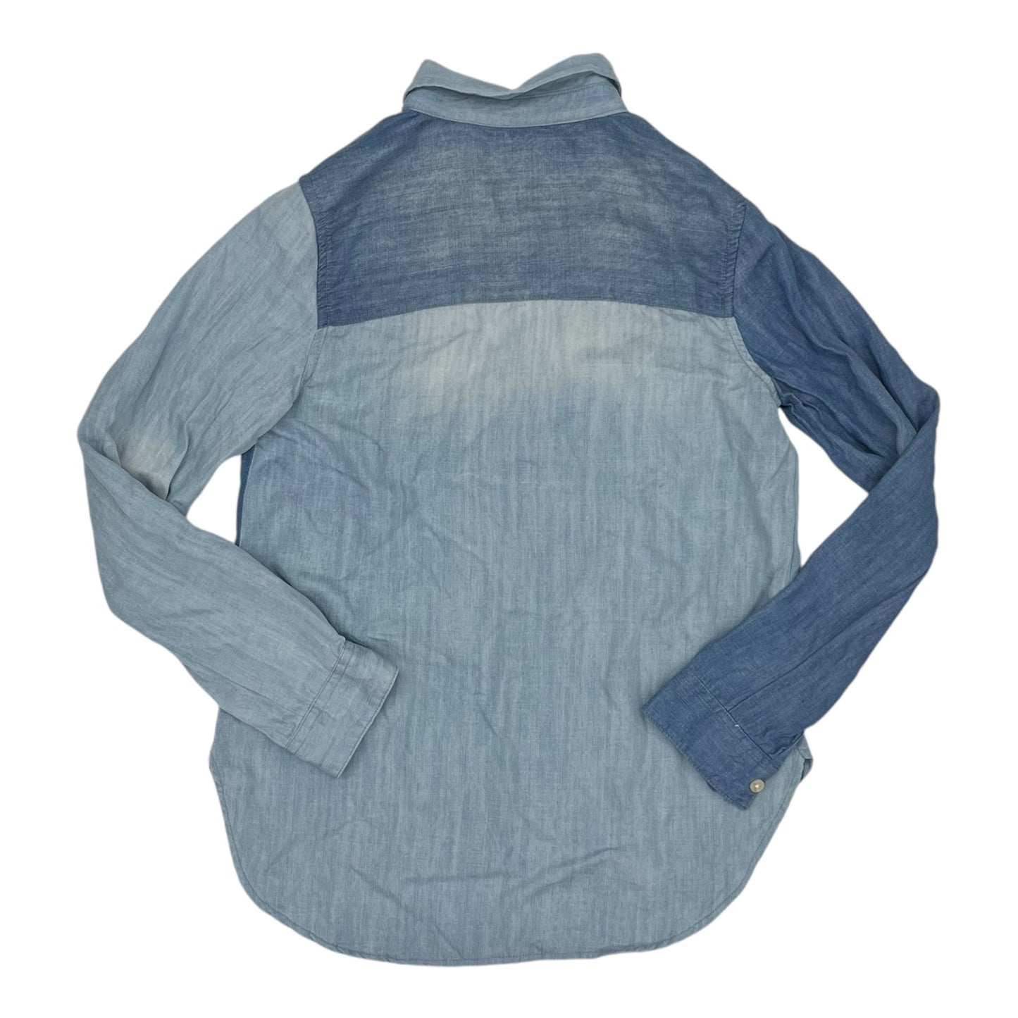 Top Ls By Thread And Supply In Blue Denim, Size:S