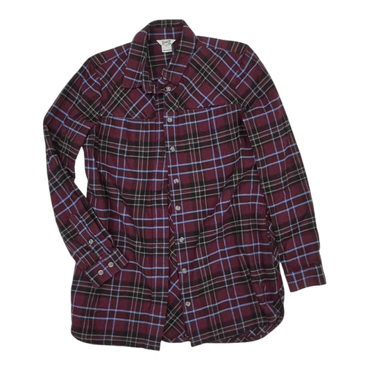 Jacket Shirt By Duluth Trading In Purple, Size:S