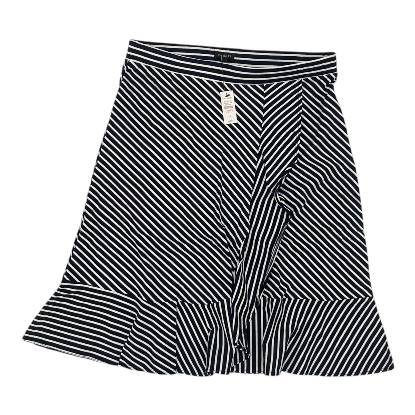 Skirt Mini & Short By Talbots In Blue & White, Size:M