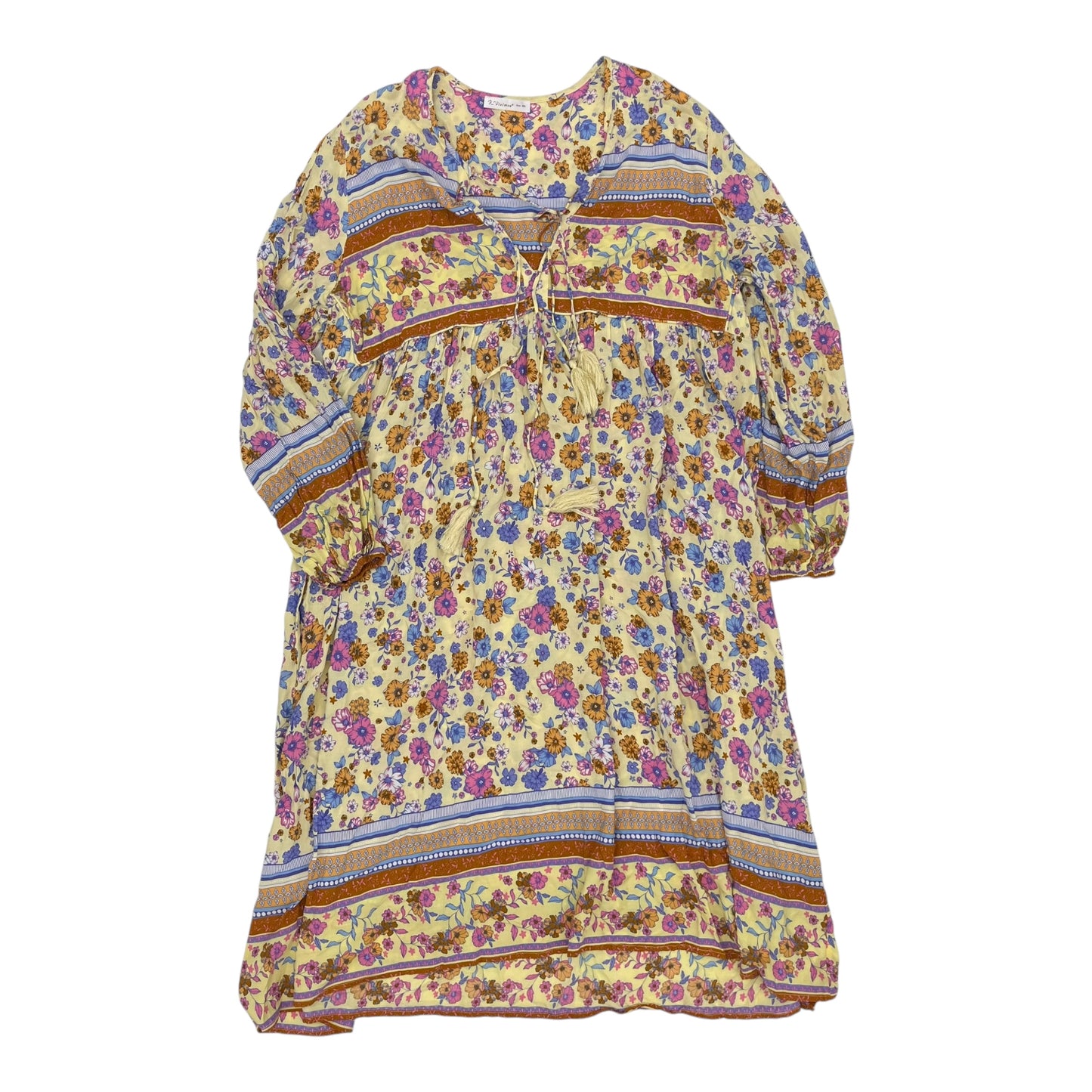Dress Casual Midi By Clothes Mentor In Floral Print, Size:2X