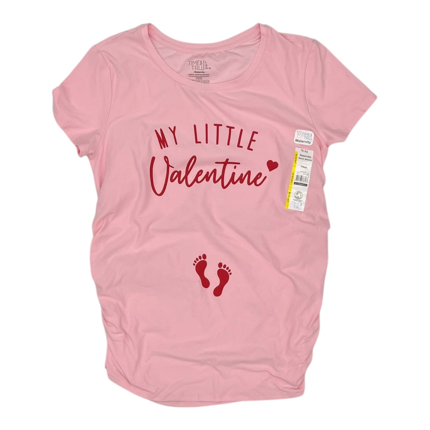 Mat Top Ss By Time And Tru In Pink, Size:L