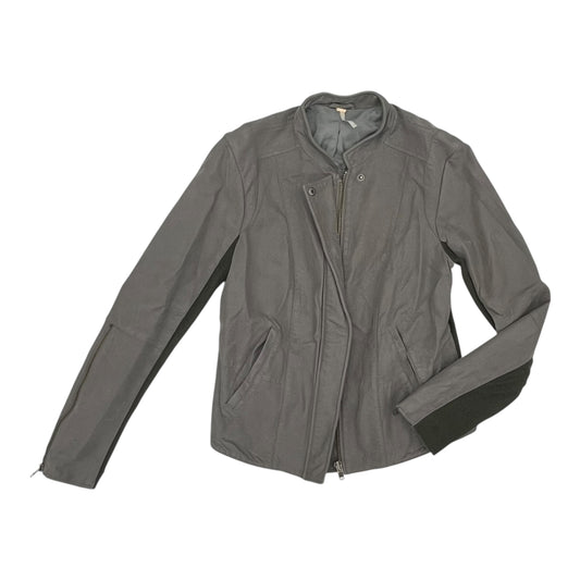Jacket Moto By Free People In Grey, Size:L