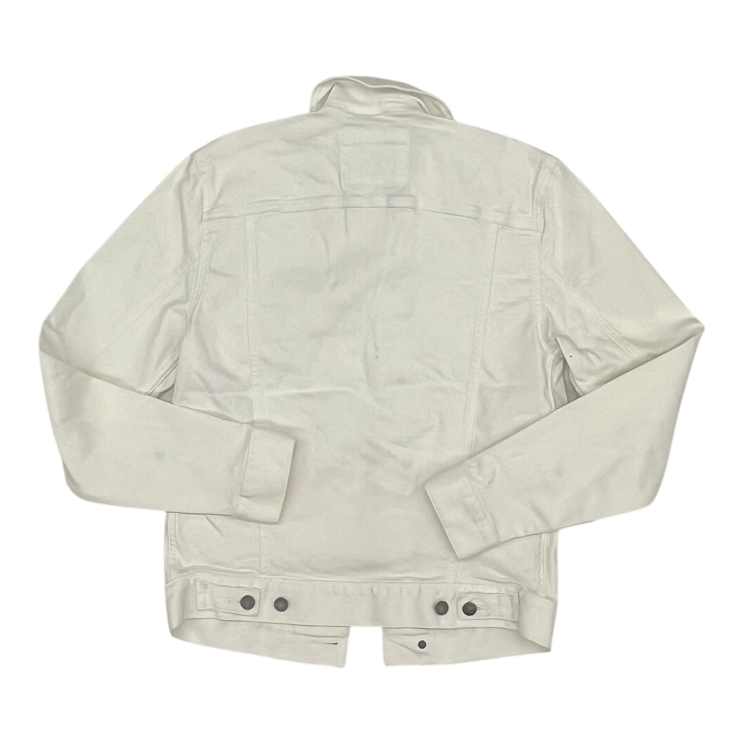 Jacket Denim By Express In White Denim, Size:Xs