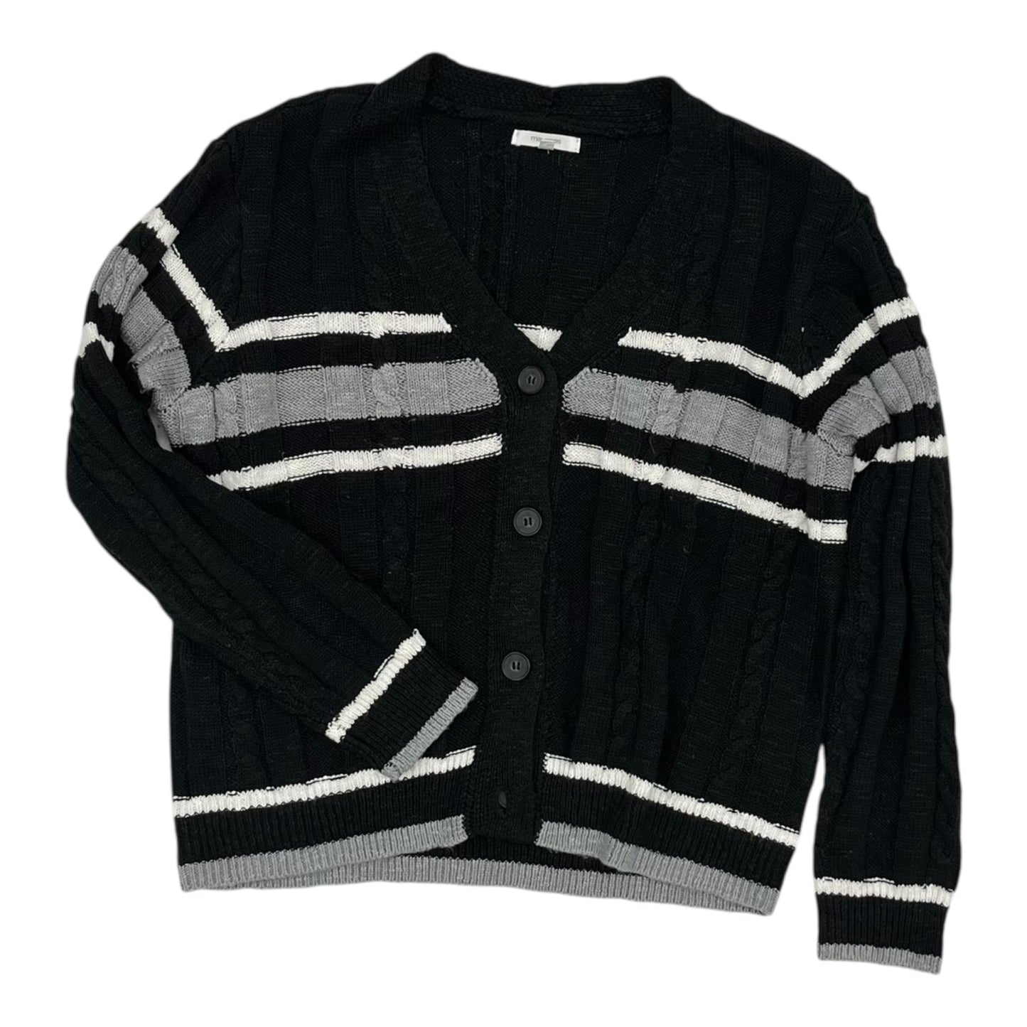 Sweater Cardigan By Maurices In Black, Size:L