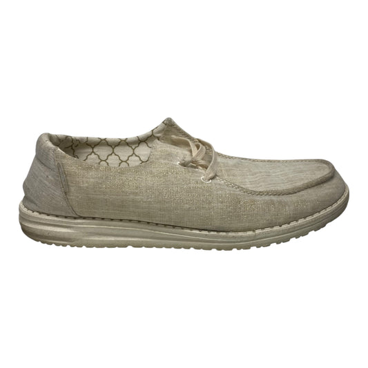 Shoes Sneakers By Hey Dude In Tan, Size:10
