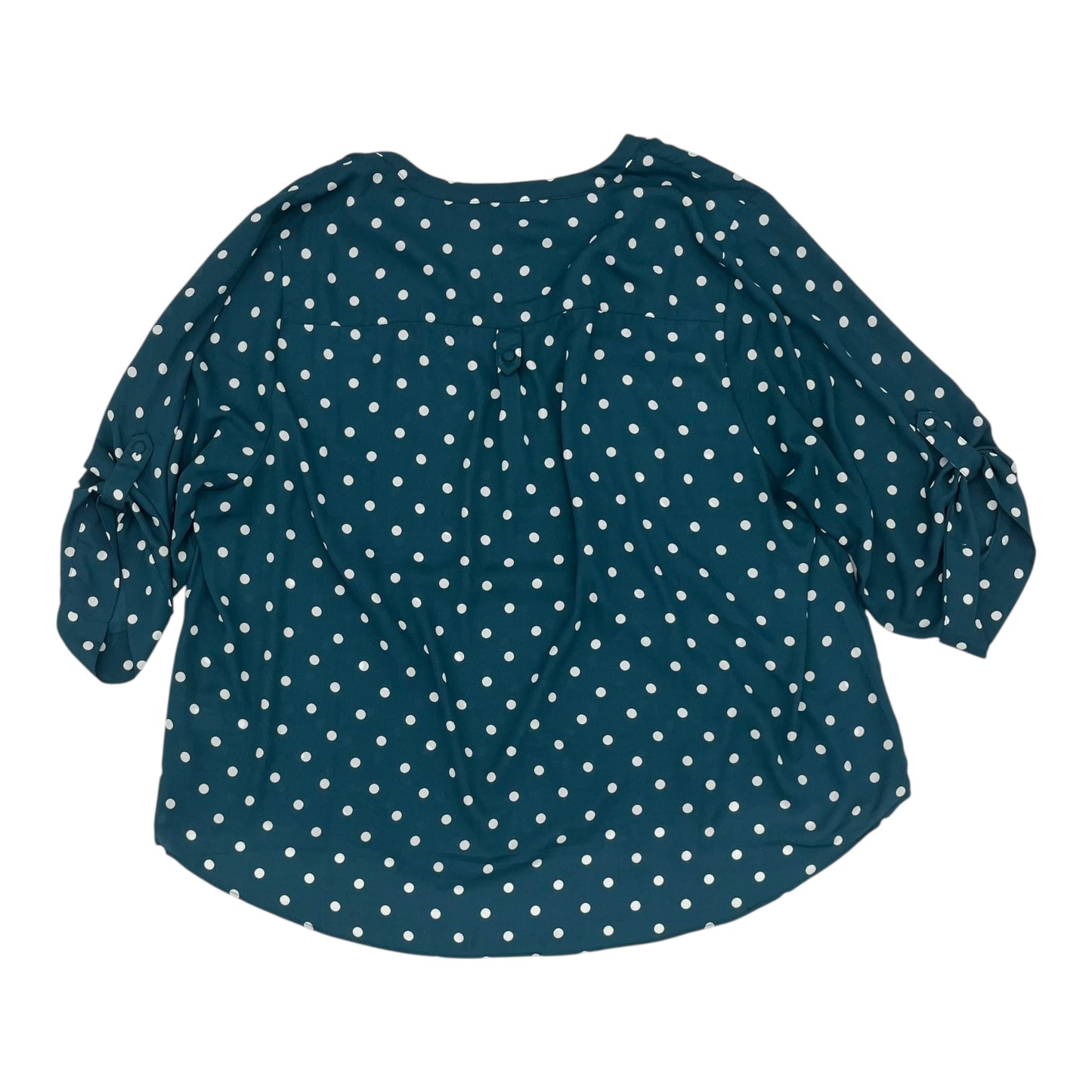Blouse 3/4 Sleeve By Torrid In Teal, Size:4X