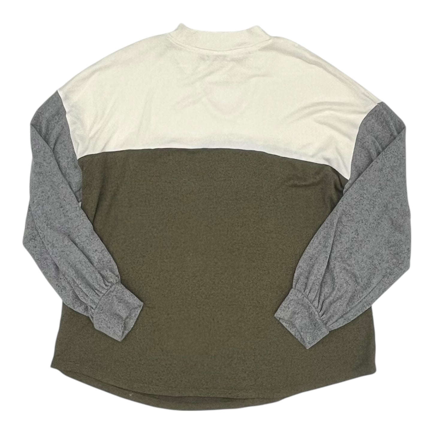 Top Ls By Maurices In Cream & Green, Size:Xl
