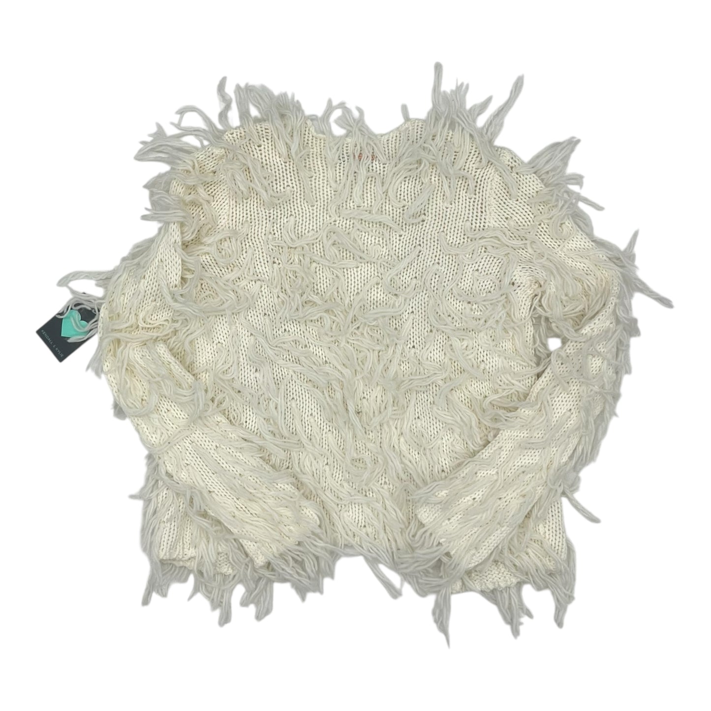 Sweater Cardigan By Kendall + Kylie In Cream, Size:Xs