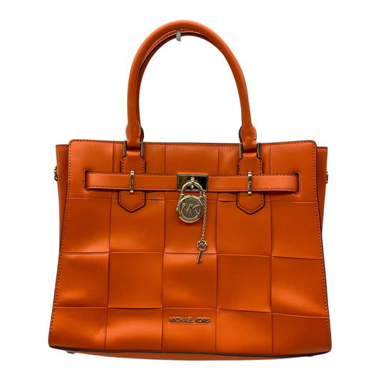 Handbag Designer By Michael Kors In Orange, Size:Medium