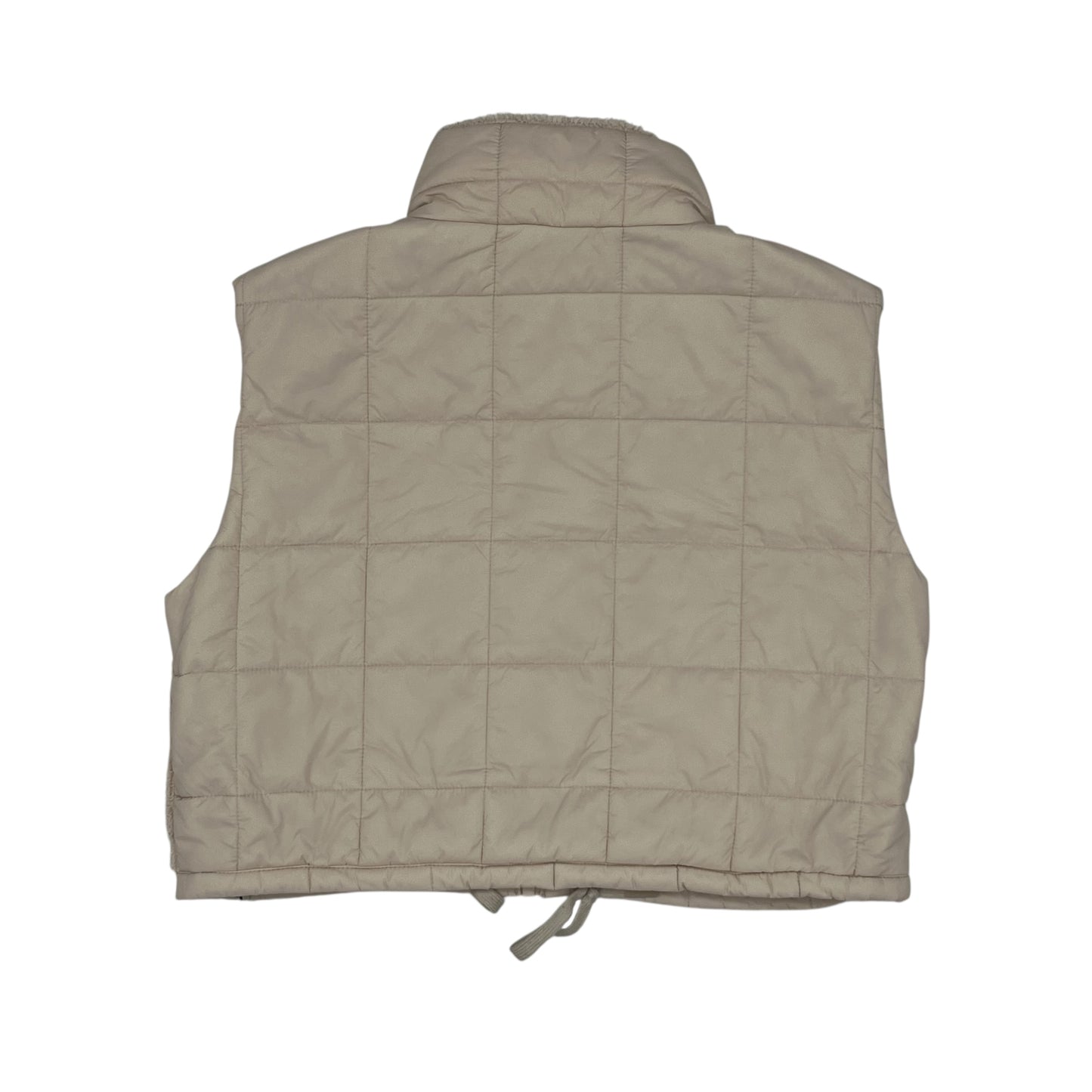 Vest Faux Fur & Sherpa By Joy Lab In Cream, Size:Xl