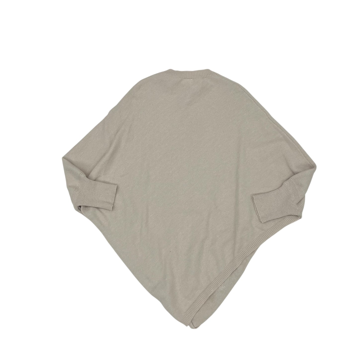 Poncho By Clothes Mentor In Cream, Size:L
