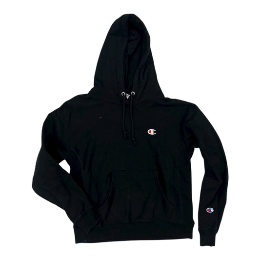 Athletic Sweatshirt Hoodie By Champion In Black, Size:S