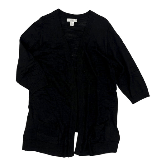 Cardigan By Cj Banks In Black, Size:1X