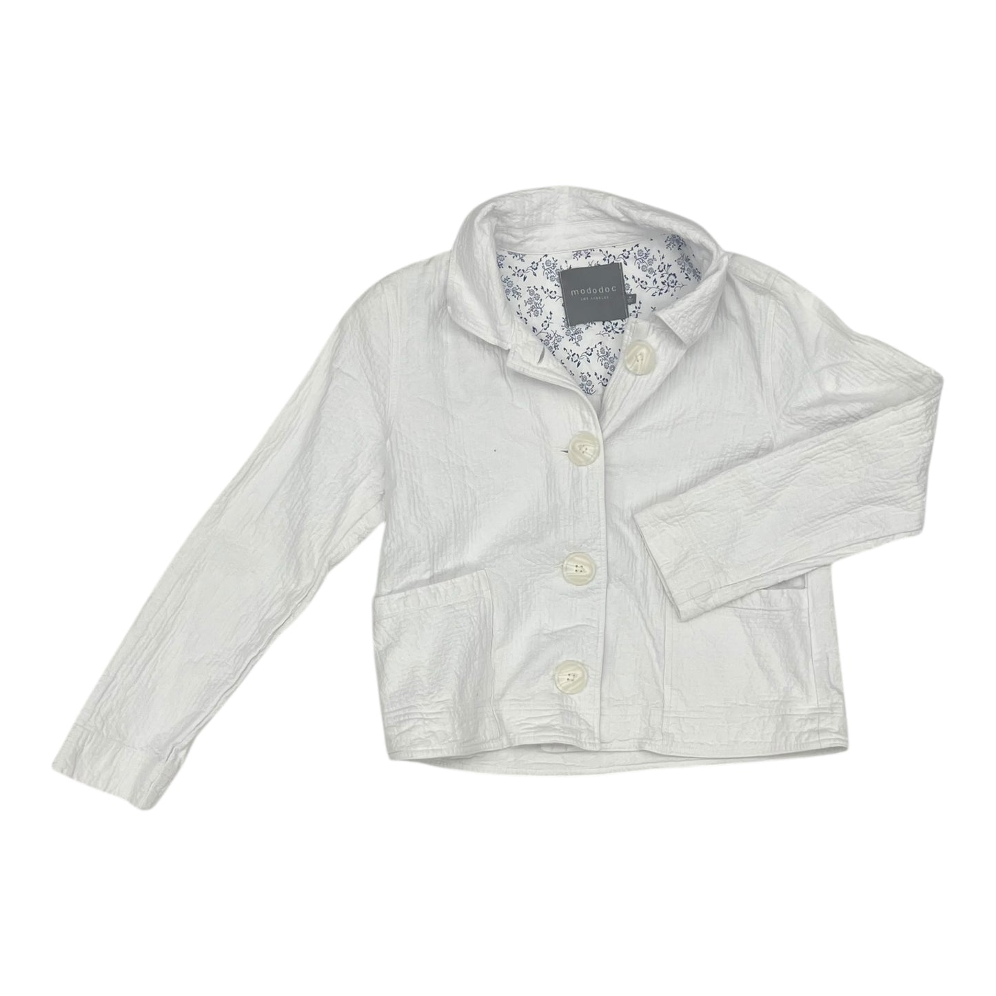 Jacket Other By Clothes Mentor In White, Size:M