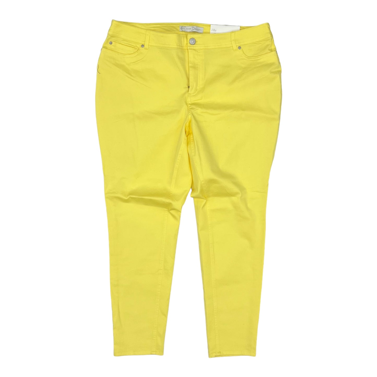 YELLOW CATO PANTS CHINOS & KHAKIS, Size 18