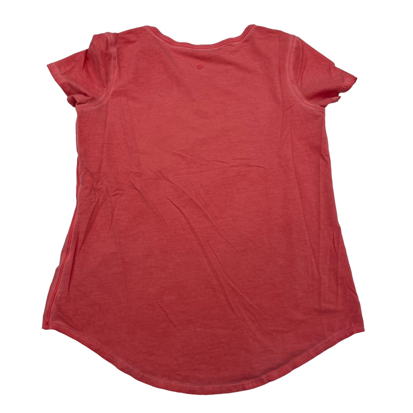 CORAL LULULEMON ATHLETIC TOP SS, Size S