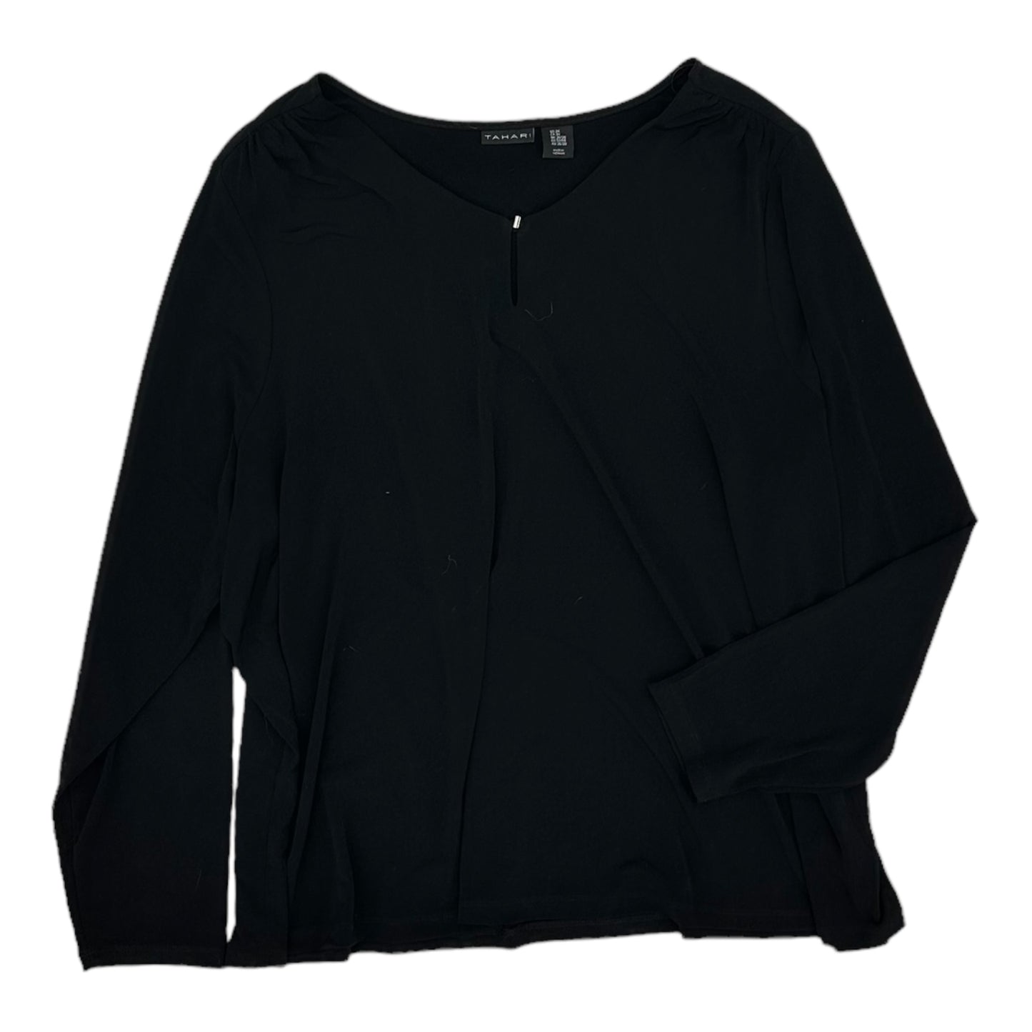 BLACK BLOUSE LS by TAHARI BY ARTHUR LEVINE Size:3X