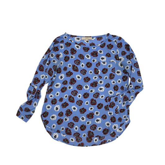 Blouse 3/4 Sleeve By Loft In Blue, Size:M