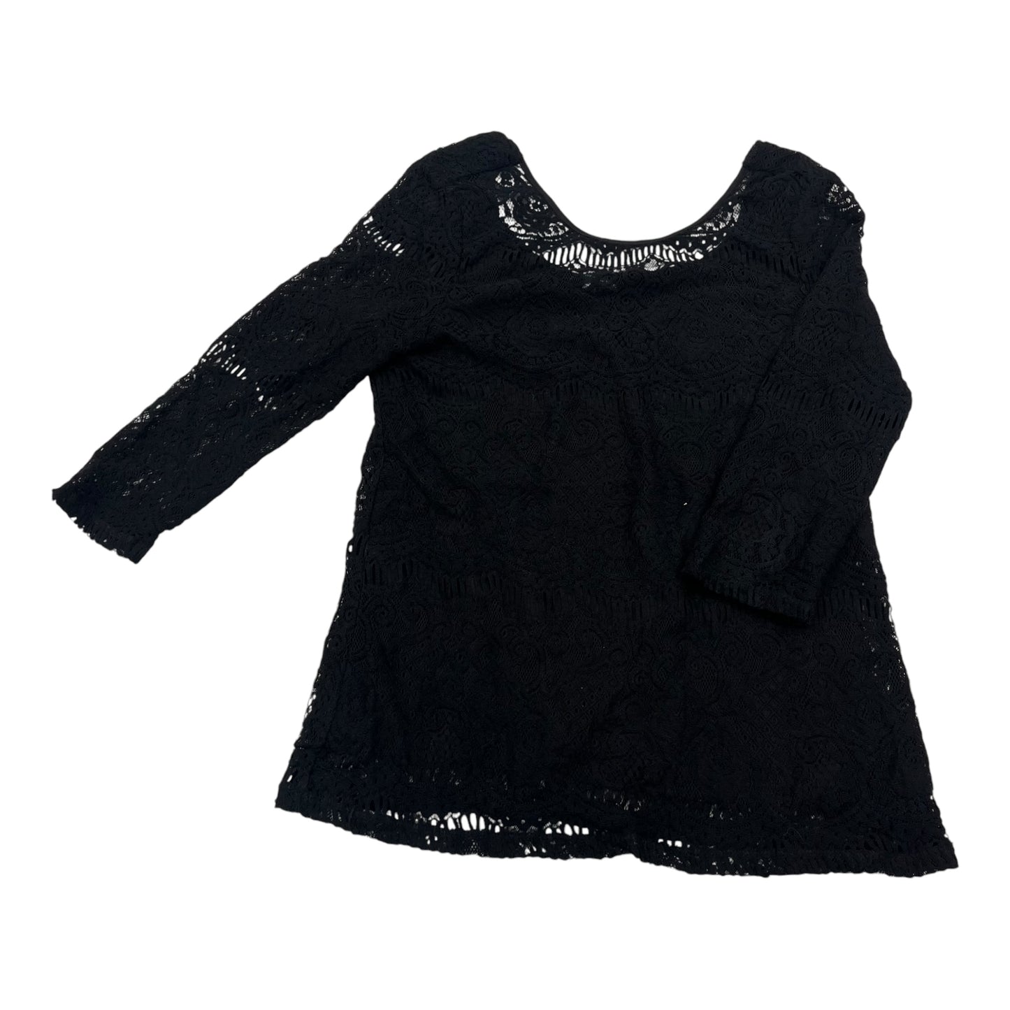 Top Ls By Adrianna Papell In Black, Size:L