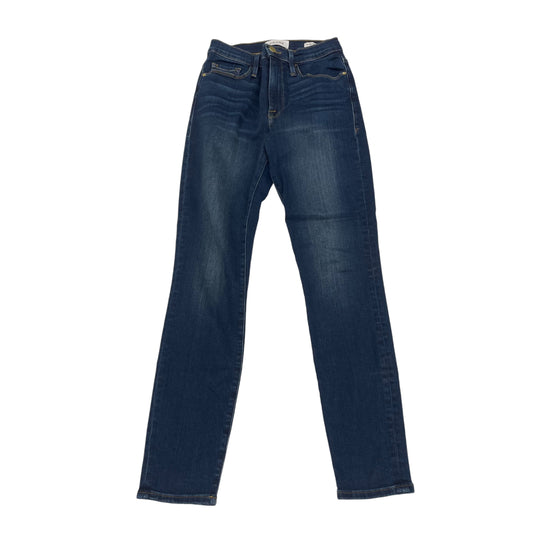 Jeans Skinny By Frame In Blue Denim, Size:2