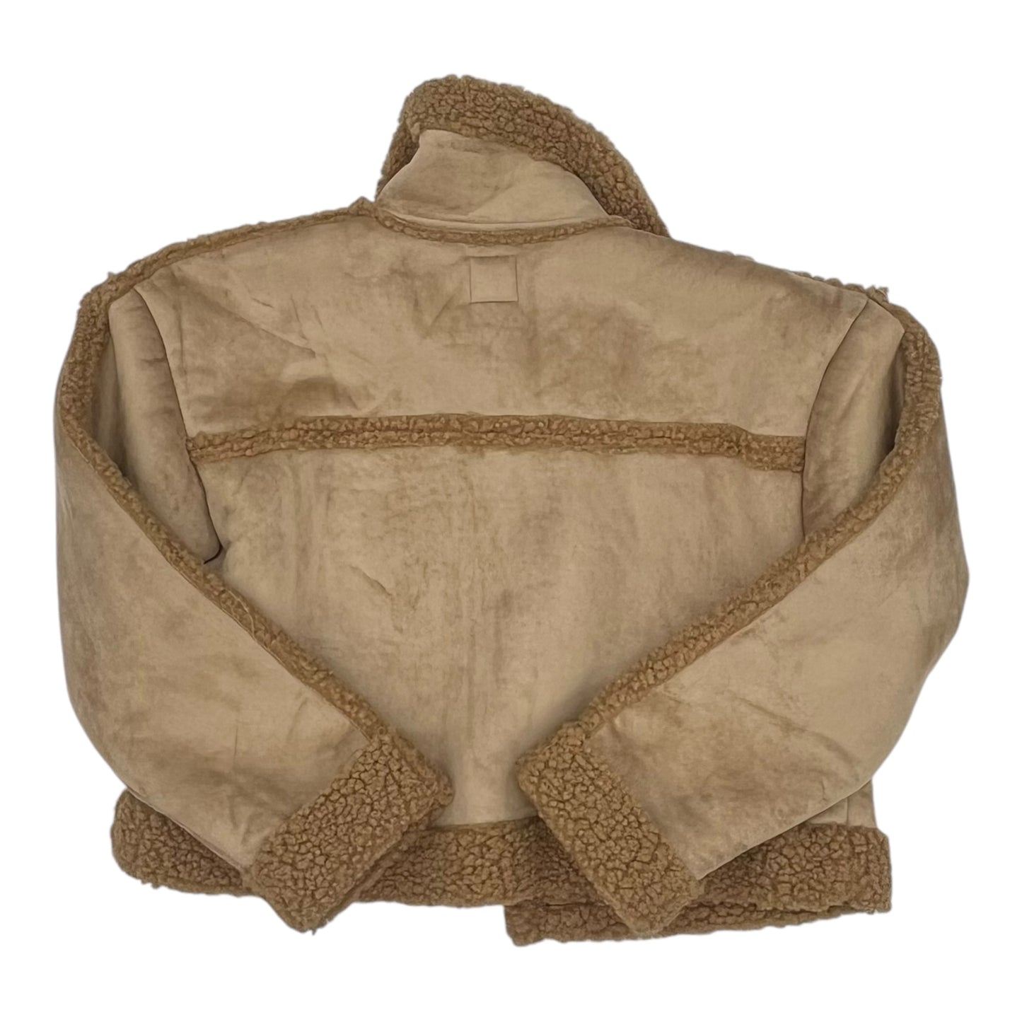 Jacket Faux Fur & Sherpa By Wild Fable In Tan, Size:Xl