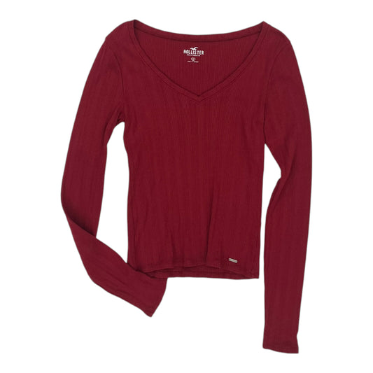 Top Ls By Hollister In Red, Size:S