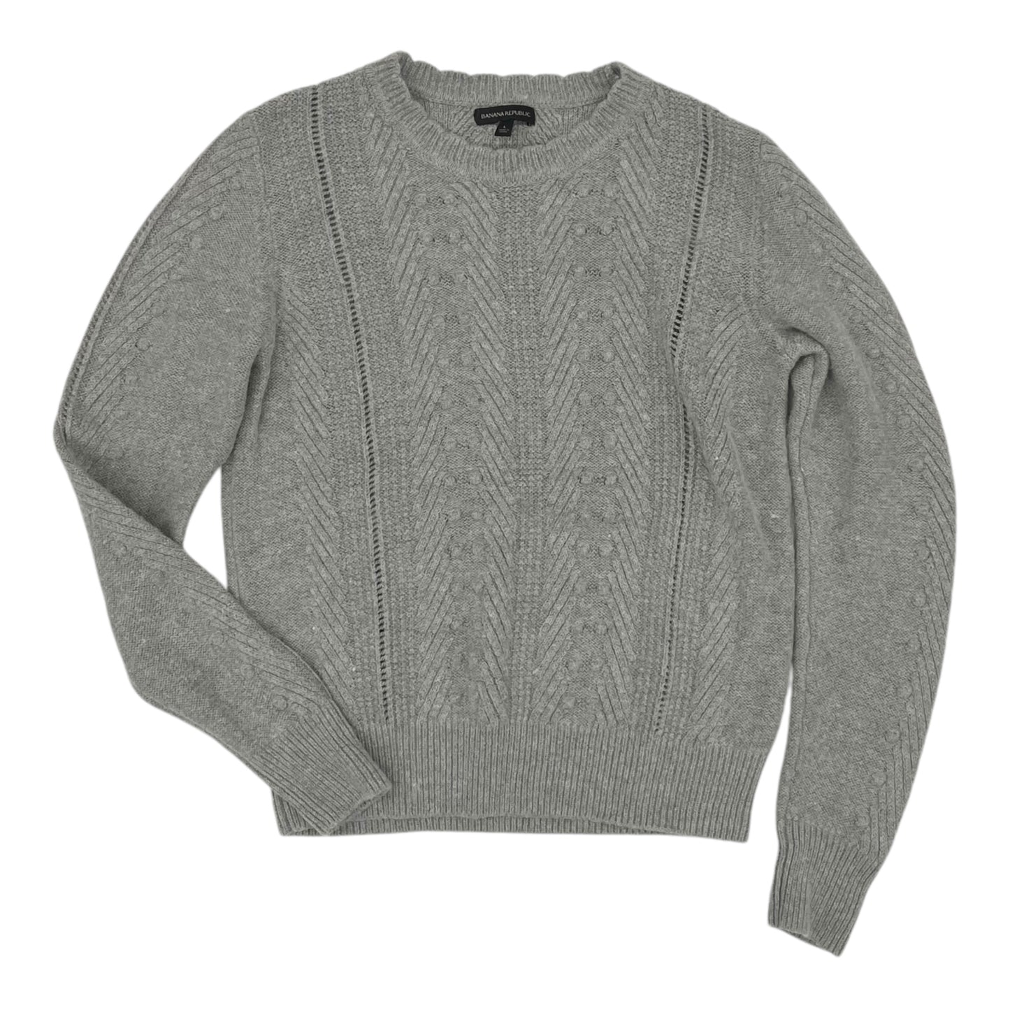 Sweater By Banana Republic In Grey, Size:L