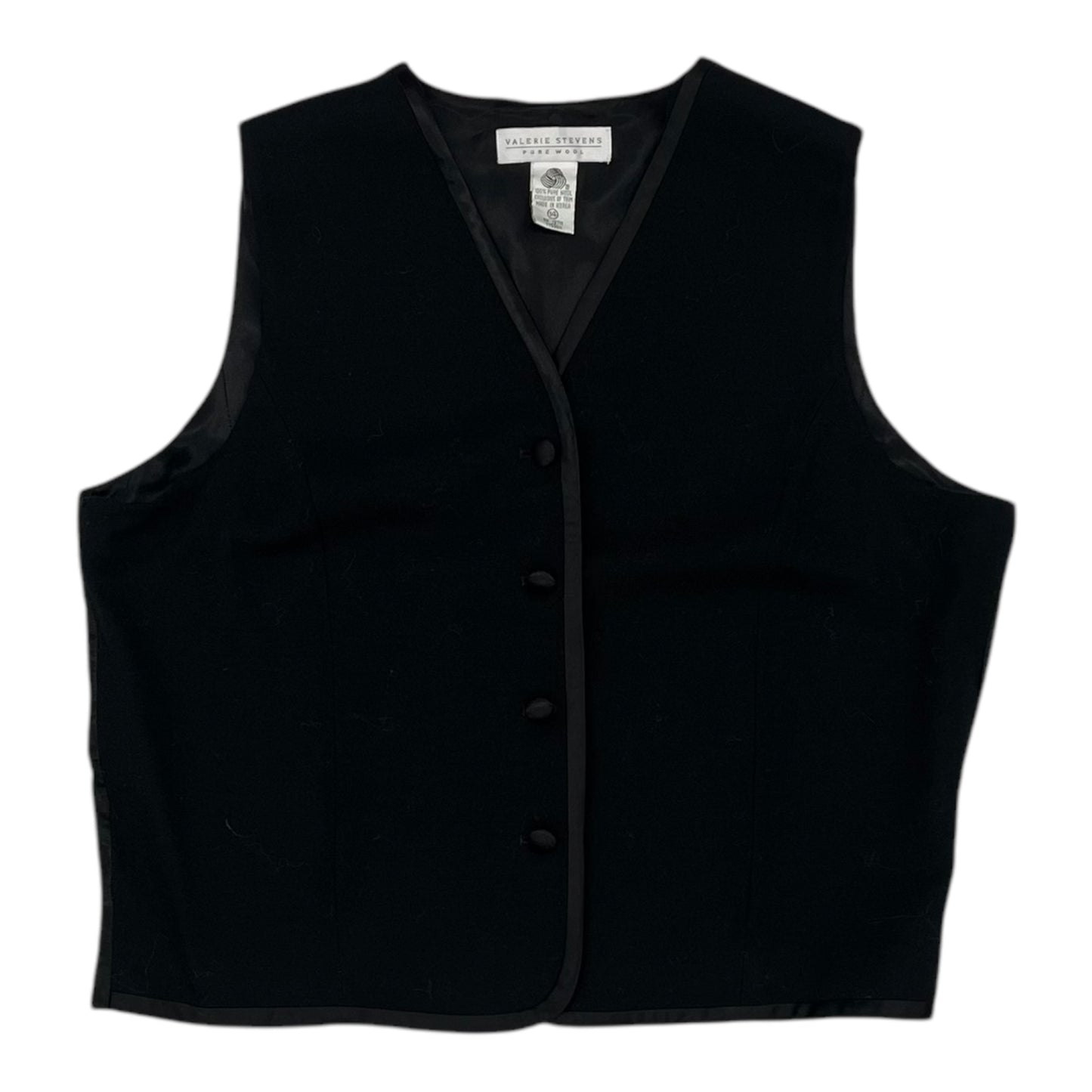 Vest Other By Valerie Stevens In Black, Size:L