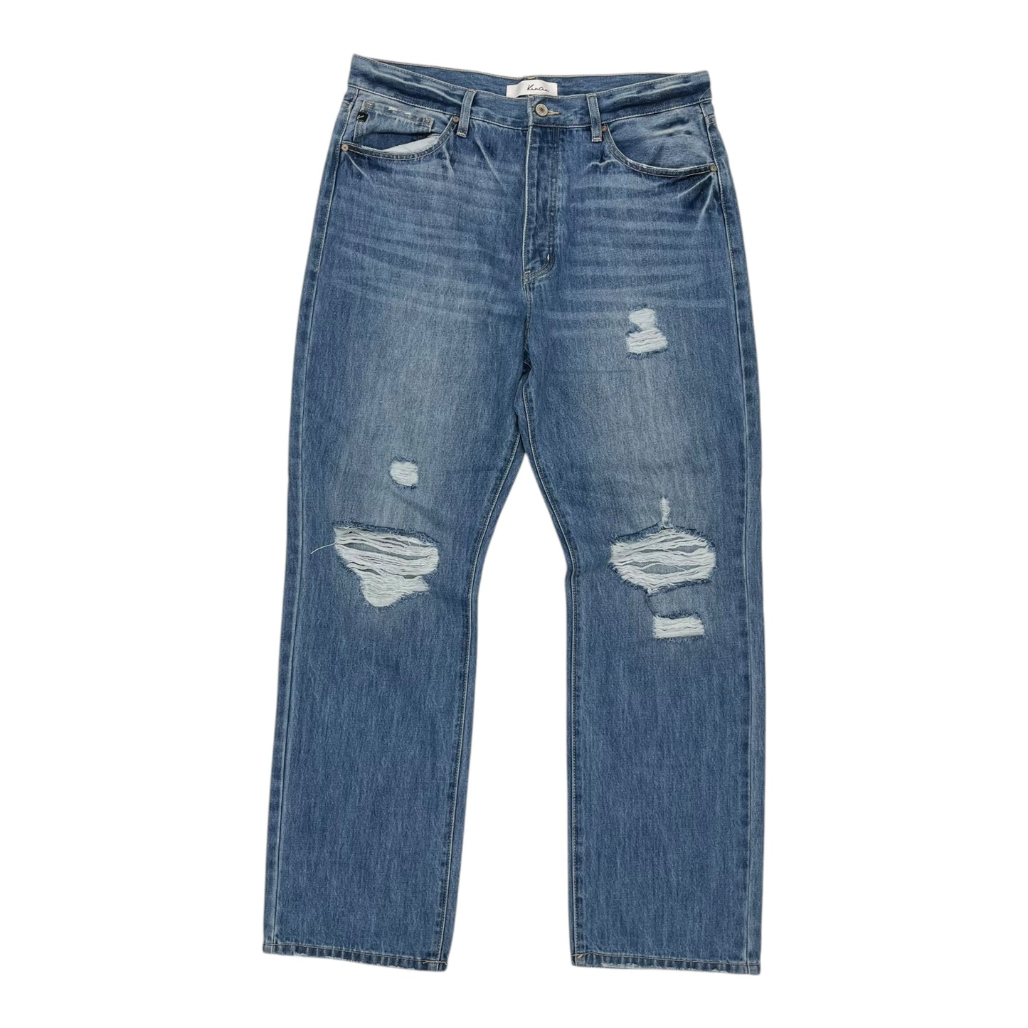 Jeans Straight By Kancan In Blue Denim, Size:10