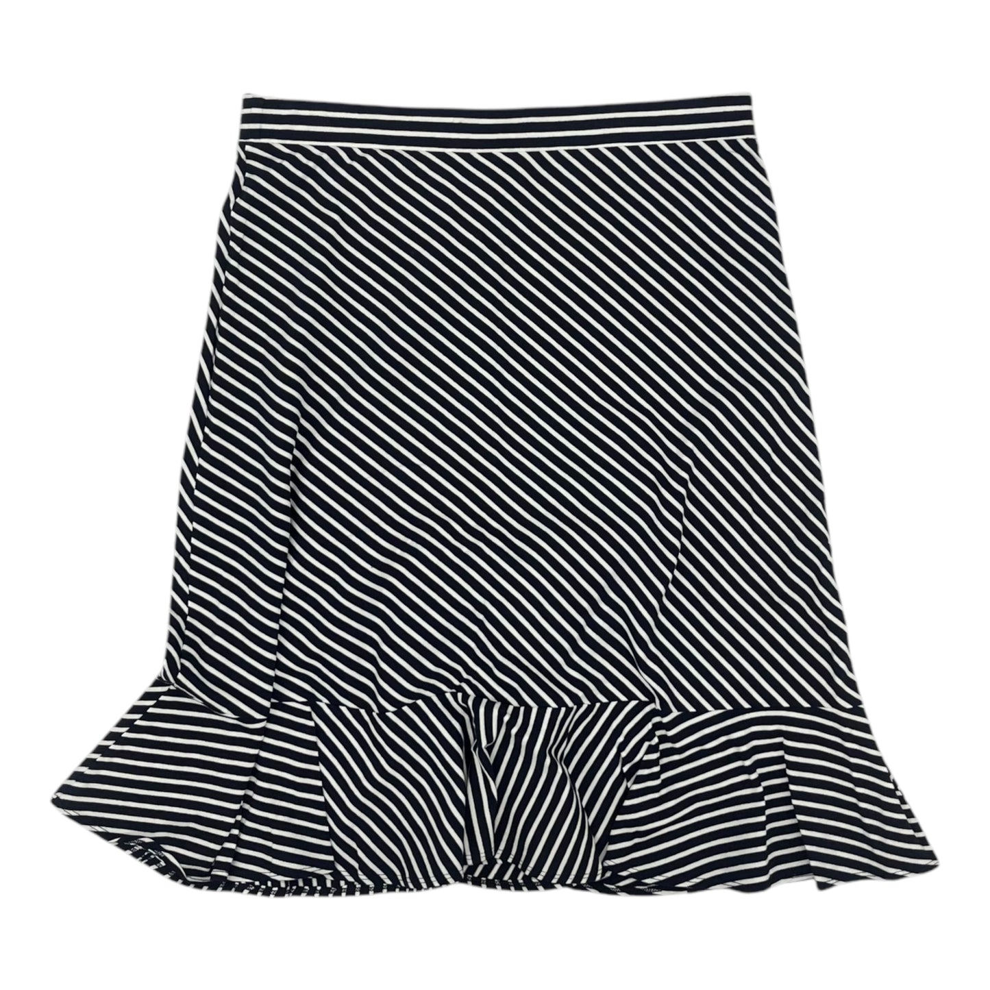 Skirt Mini & Short By Talbots In Blue & White, Size:M