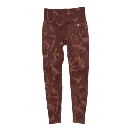 Athletic Leggings By Gym Shark In Brown, Size:S