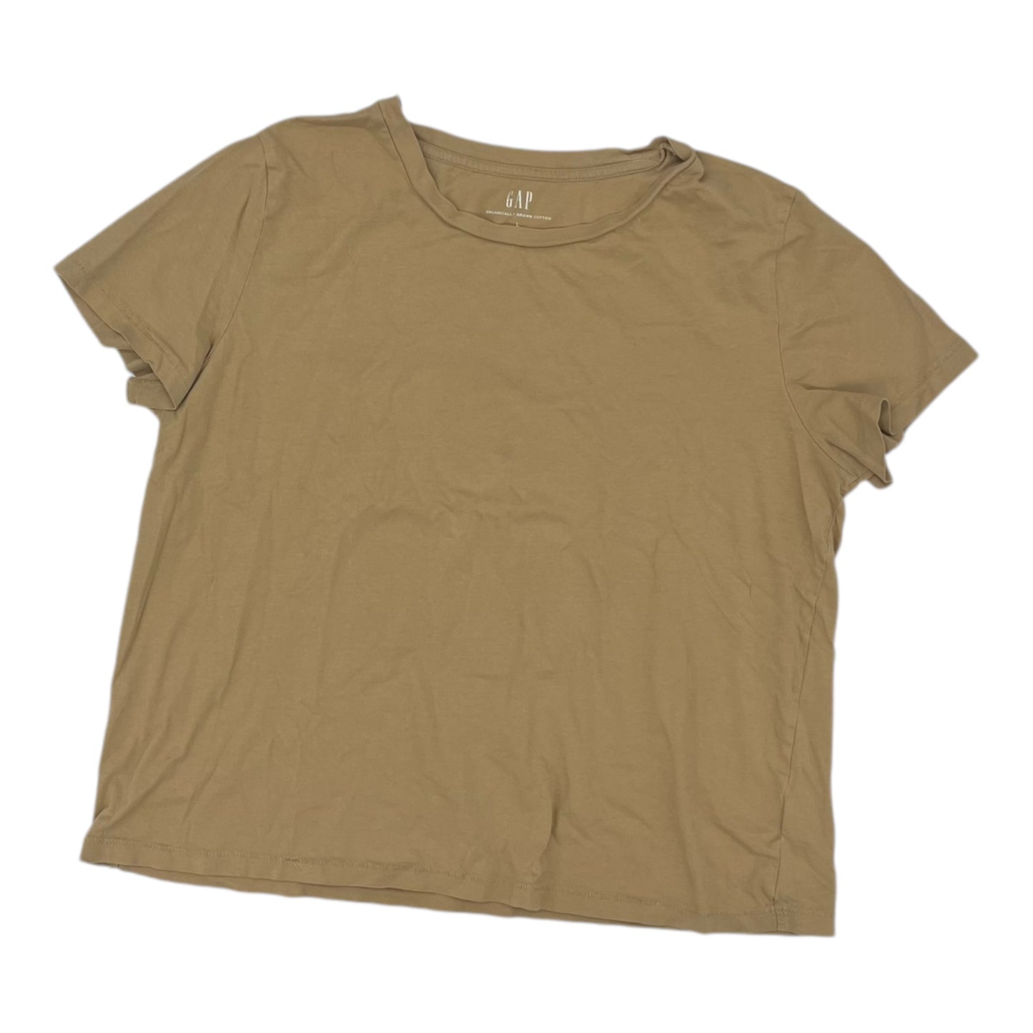 Top Ss Basic By Gap In Tan, Size:L