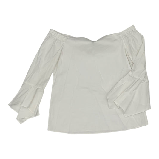Top 3/4 Sleeve By White House Black Market In Cream, Size:S