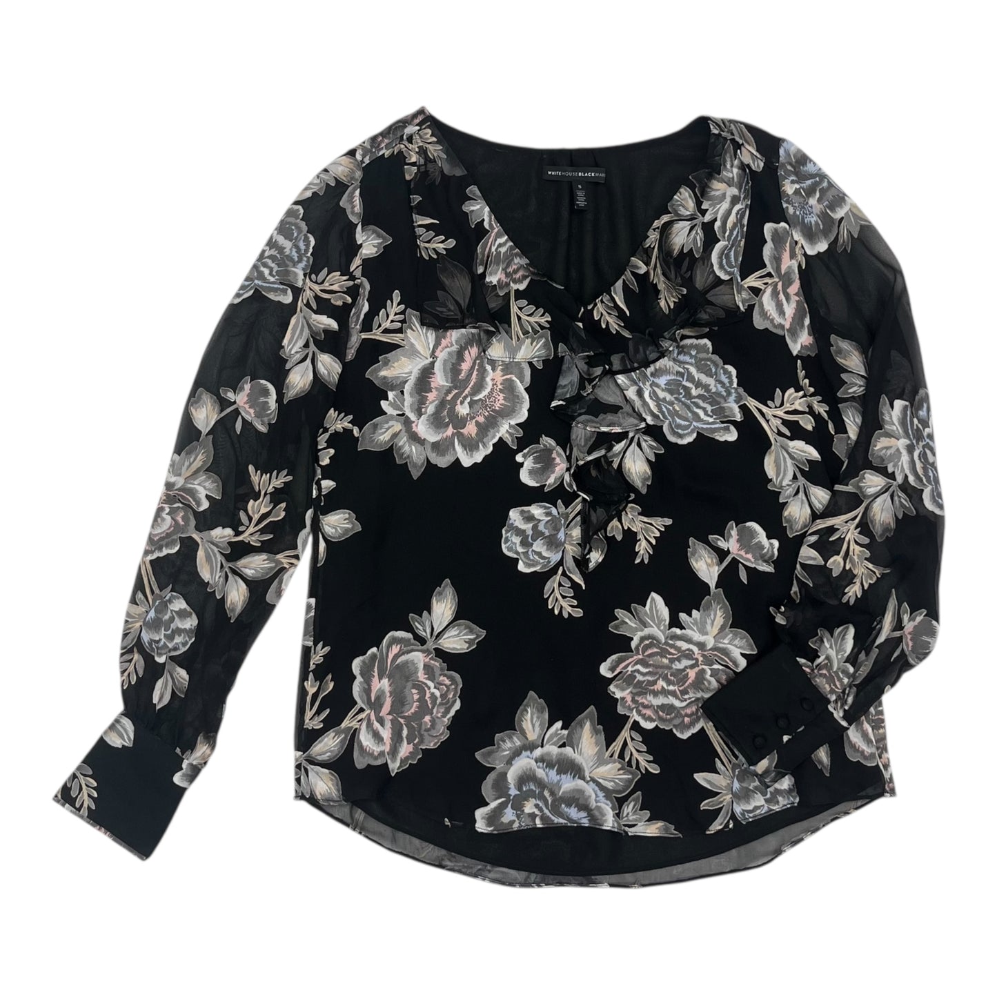 Blouse Ls By White House Black Market In Black, Size:S
