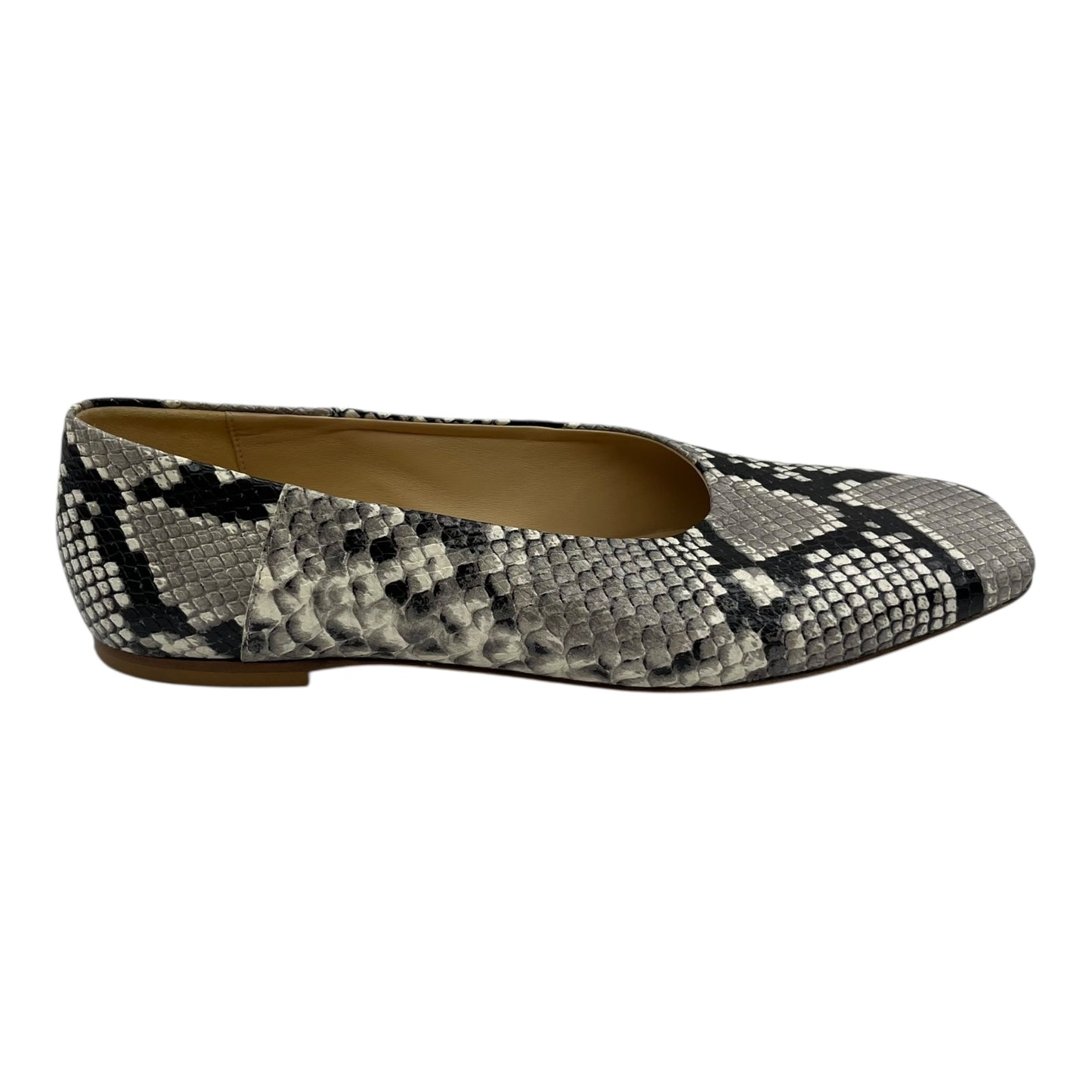 Shoes Flats By Cmb In Snakeskin Print, Size:10