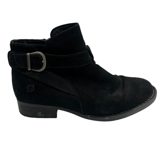 Boots Leather By Born In Black, Size:8