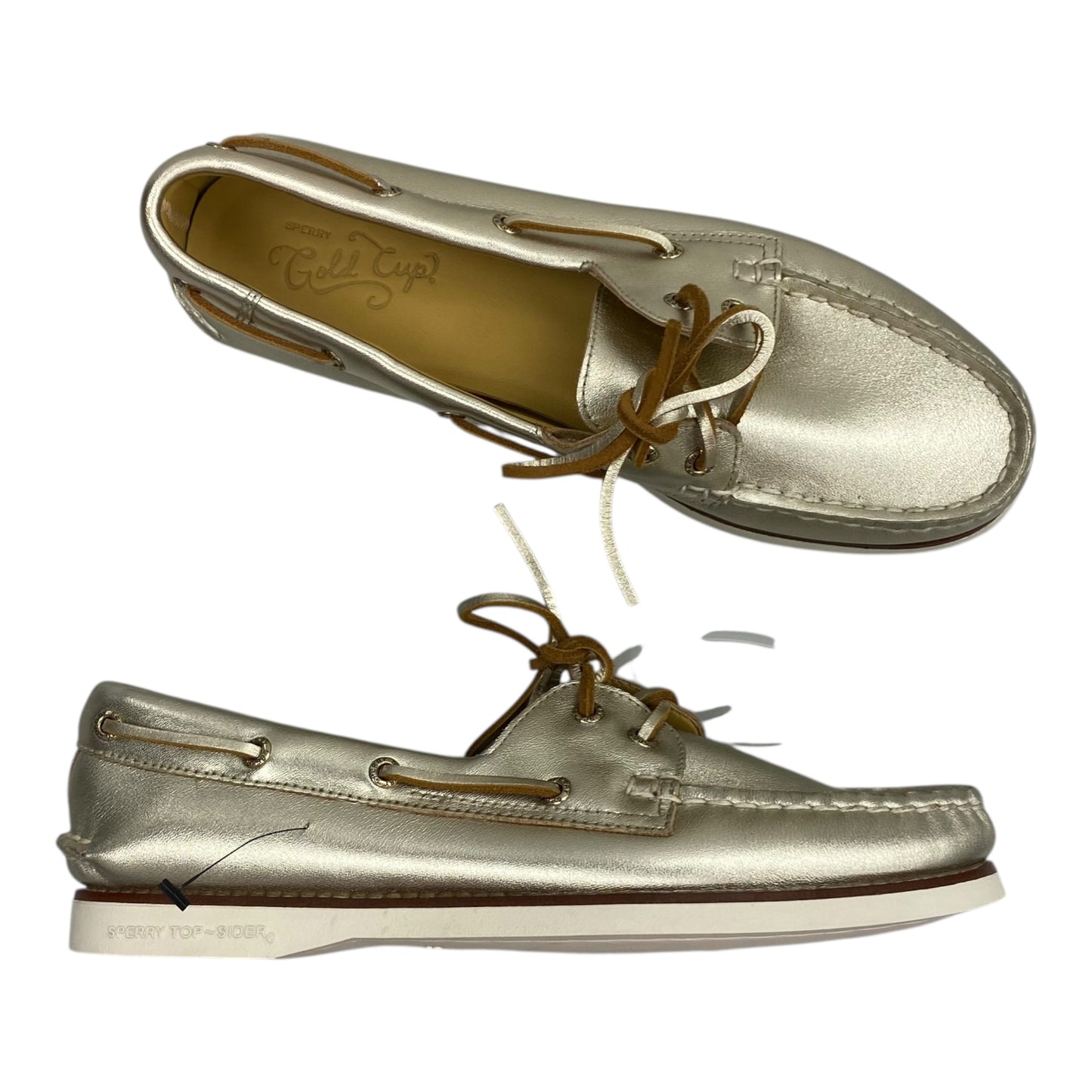 Shoes Flats By Sperry In Gold, Size:8.5