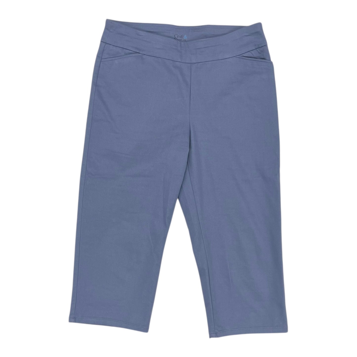 Pants Cropped By Croft And Barrow In Blue, Size:12